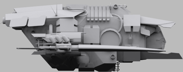 Superiority Fighter MS Low-poly 3D model_4