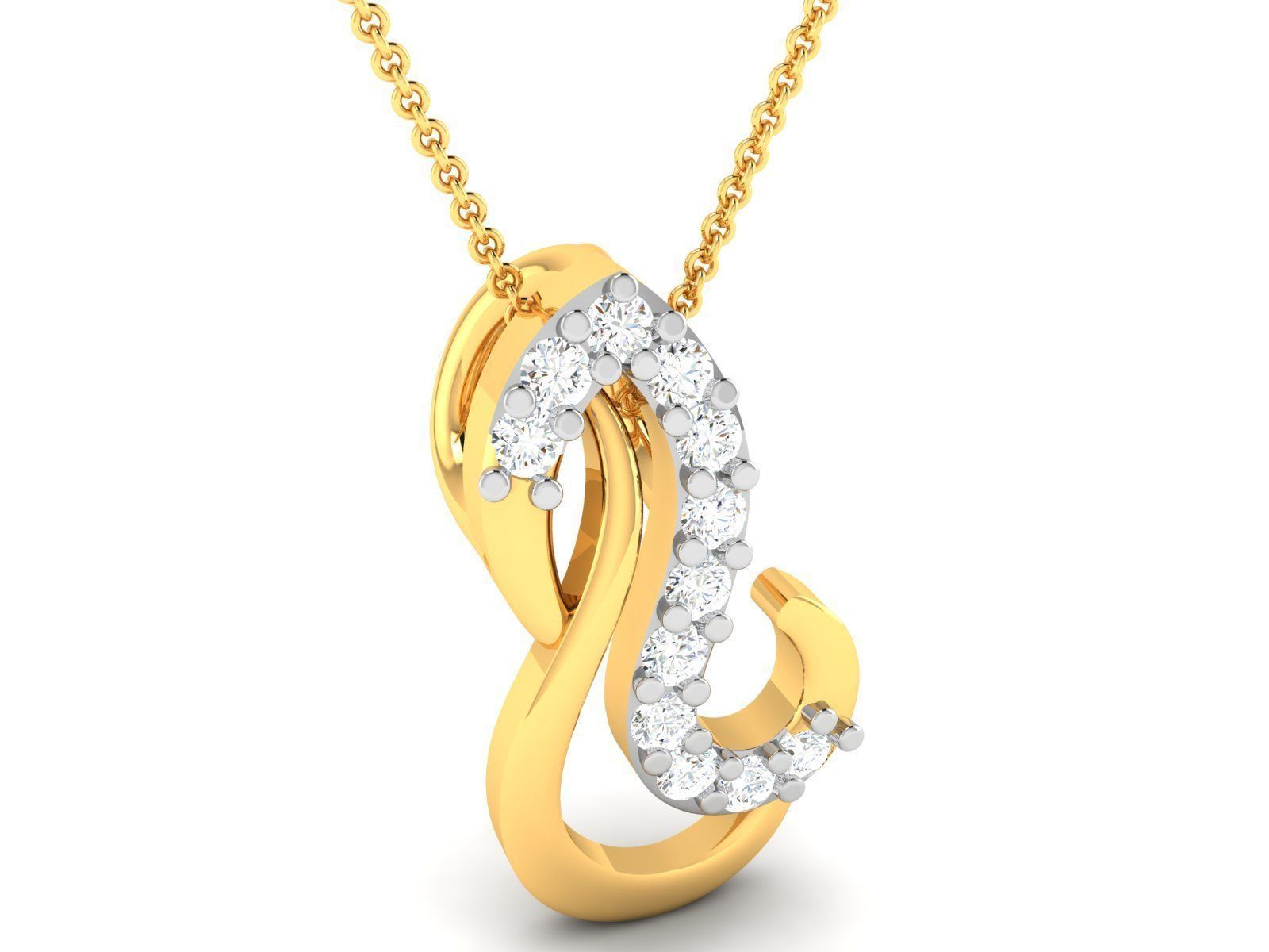 Women pendant 3dm render detail 3D print model_1