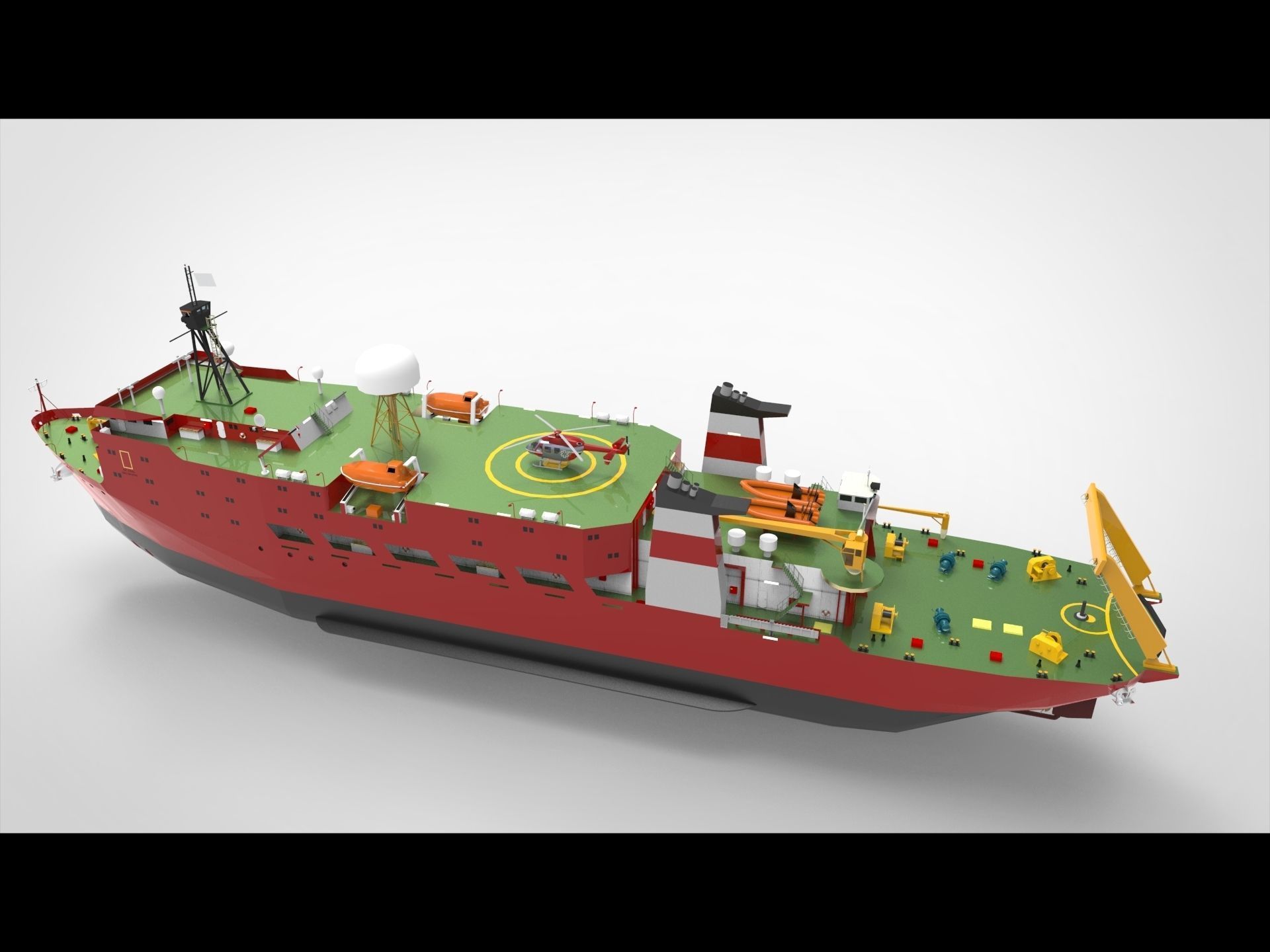 Research Ship 3D model_10