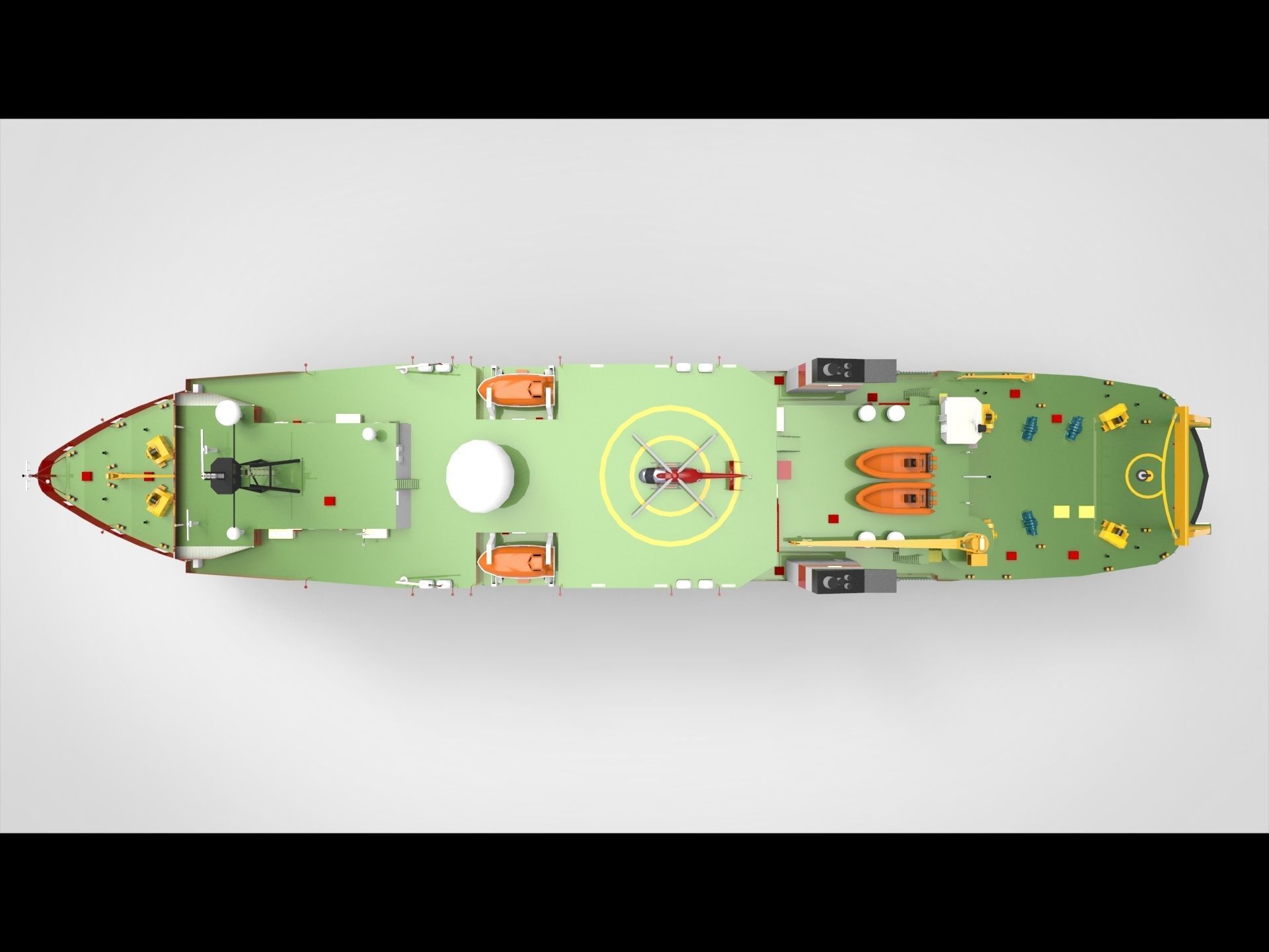 Research Ship 3D model_4