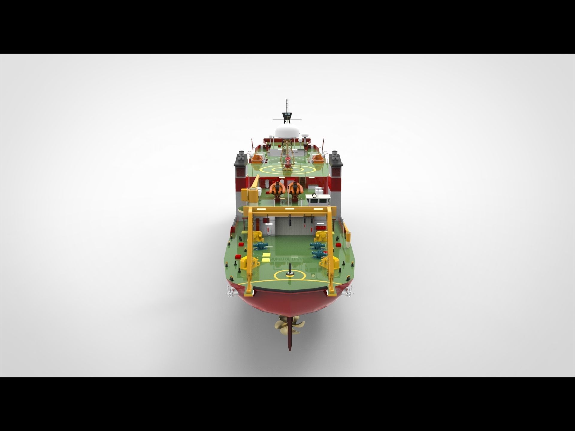 Research Ship 3D model_3