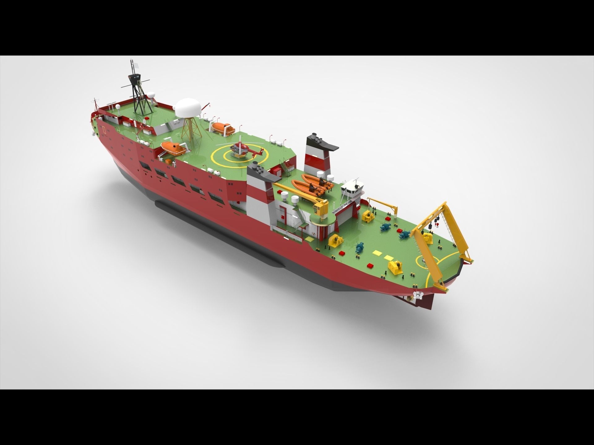 Research Ship 3D model_8