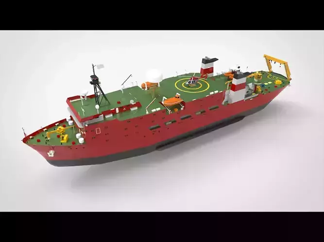 Research Ship 3D model