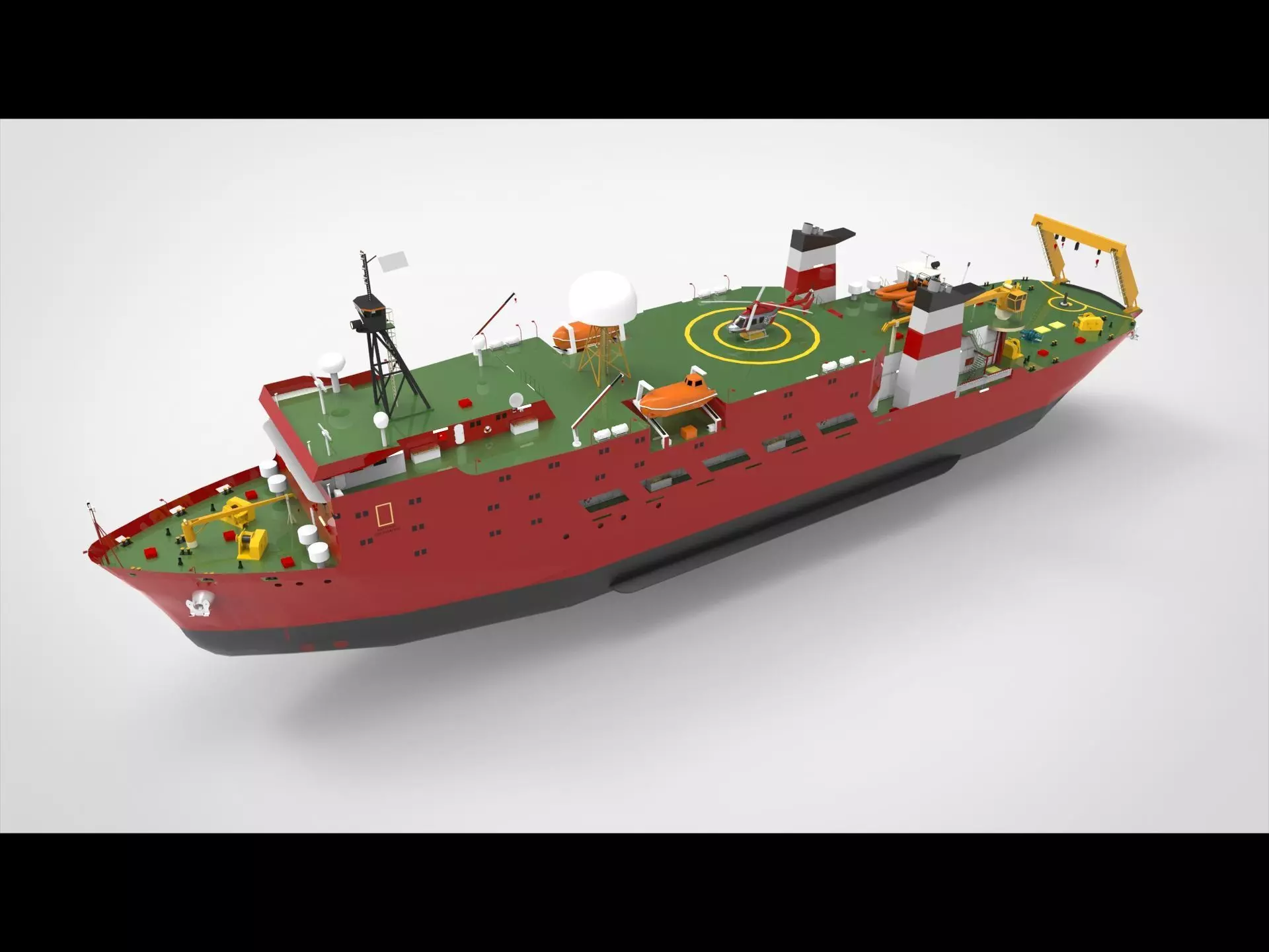 Research Ship 3D model_0
