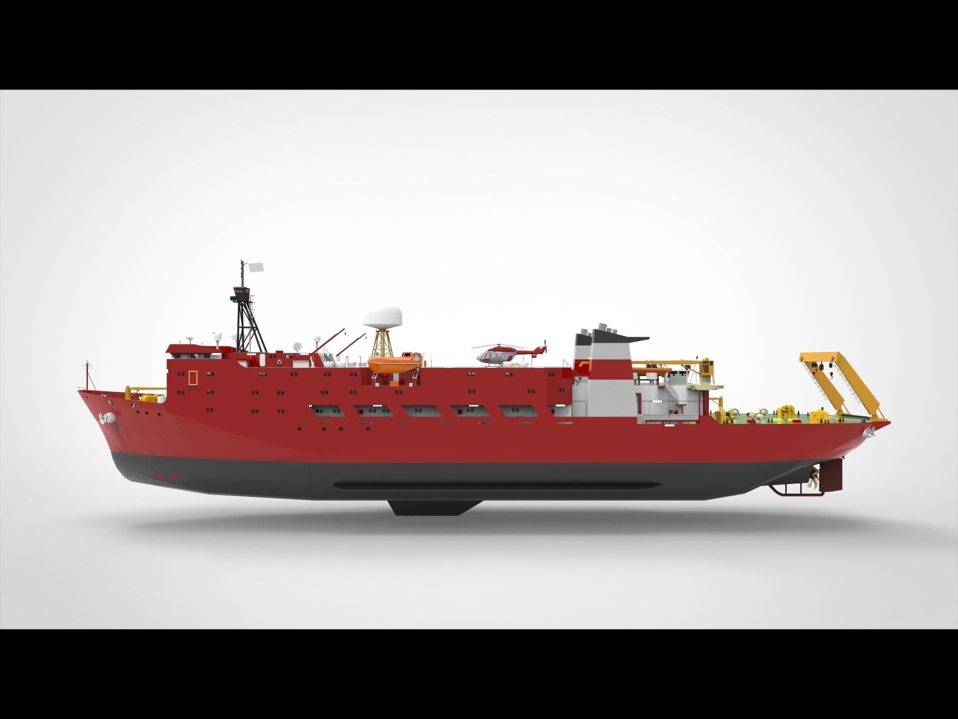 Research Ship 3D model_6