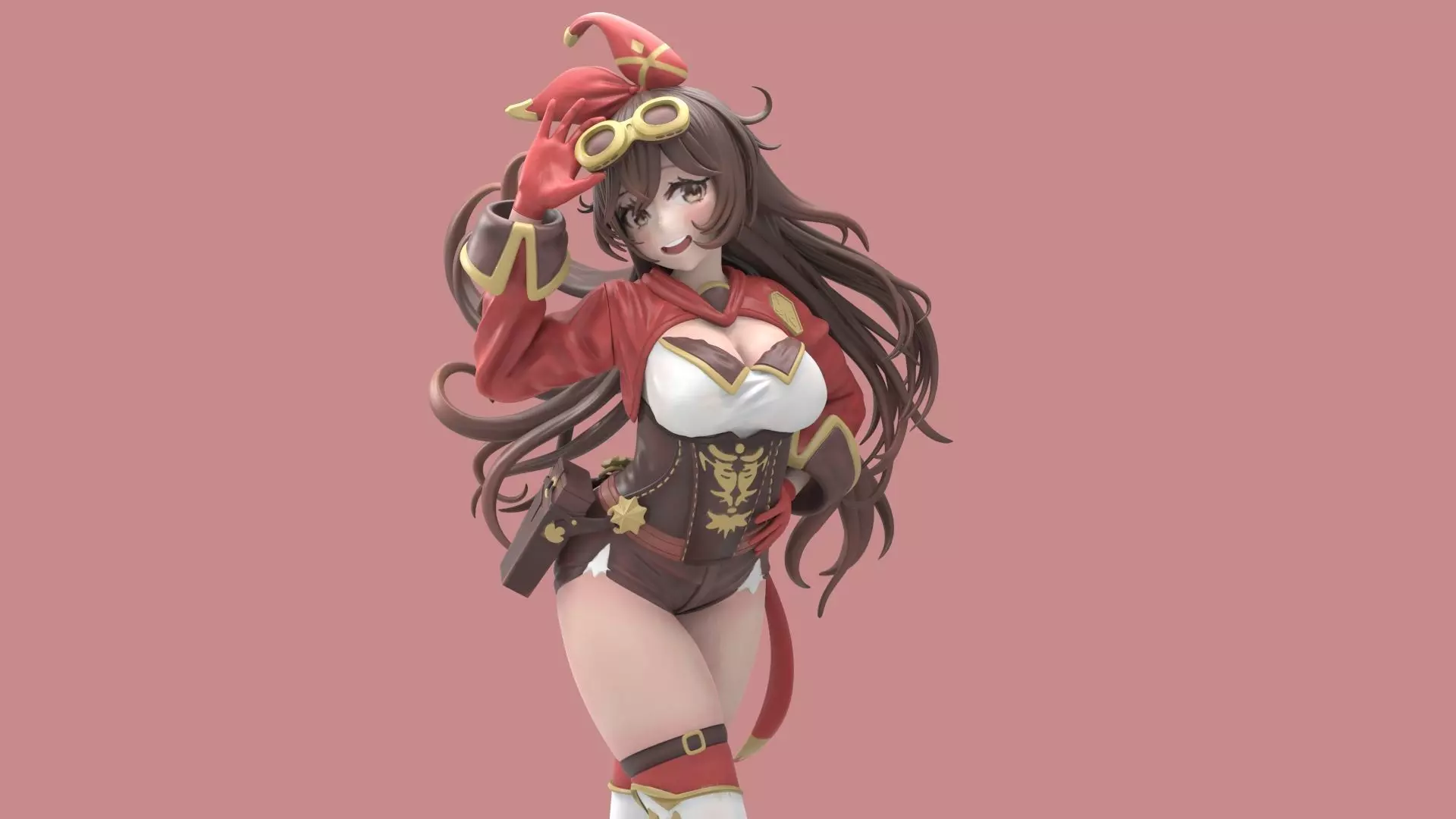 Genshin Impact Amber 3d printable model 3D print model