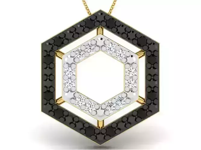 Women pendant 3dm render detail