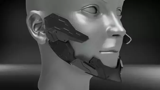 Cyborg Jaws Armor V2 3D print model