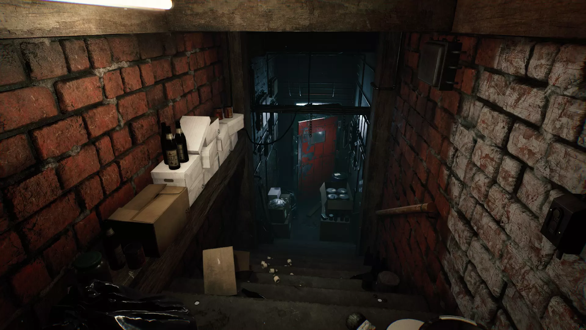 Horror Corridor - Asset Pack UE4 and UE5 Low-poly 3D model