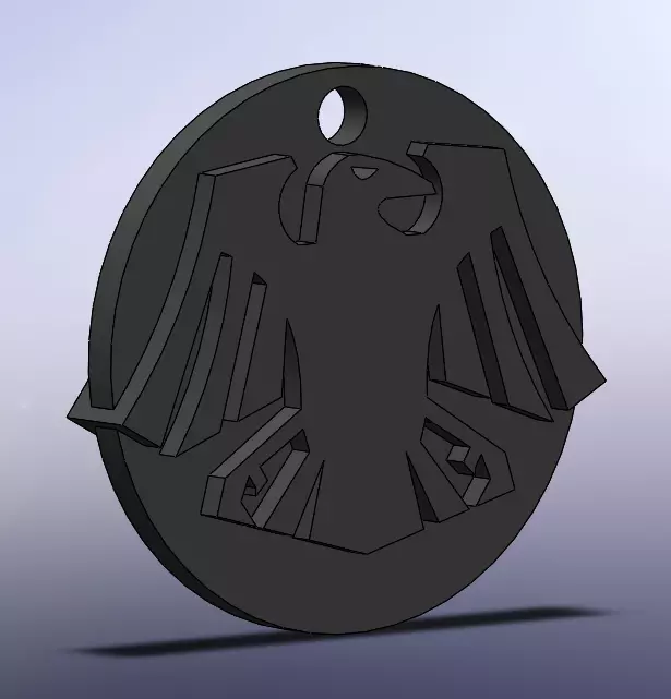 Raven Badge Free 3D print model