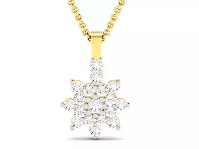 Women pendant 3dm render detail