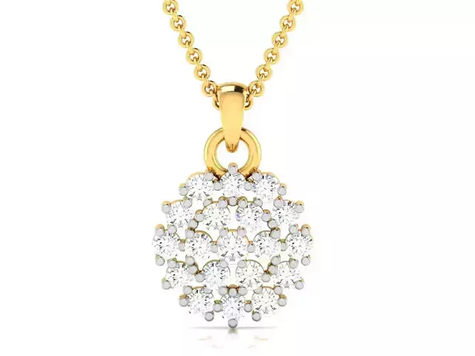 Women pendant 3dm render detail