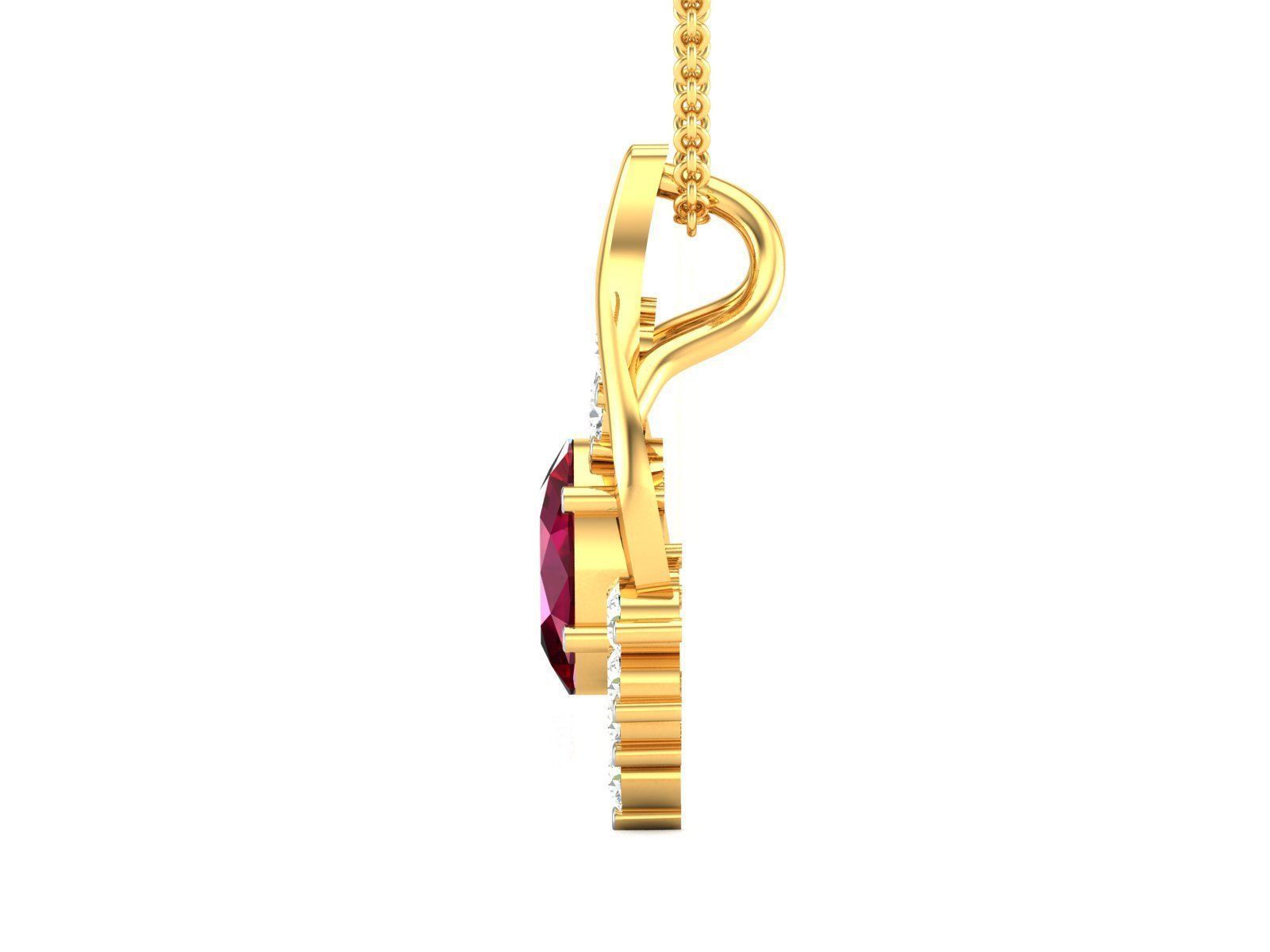 Women pendant 3dm render detail 3D print model_4