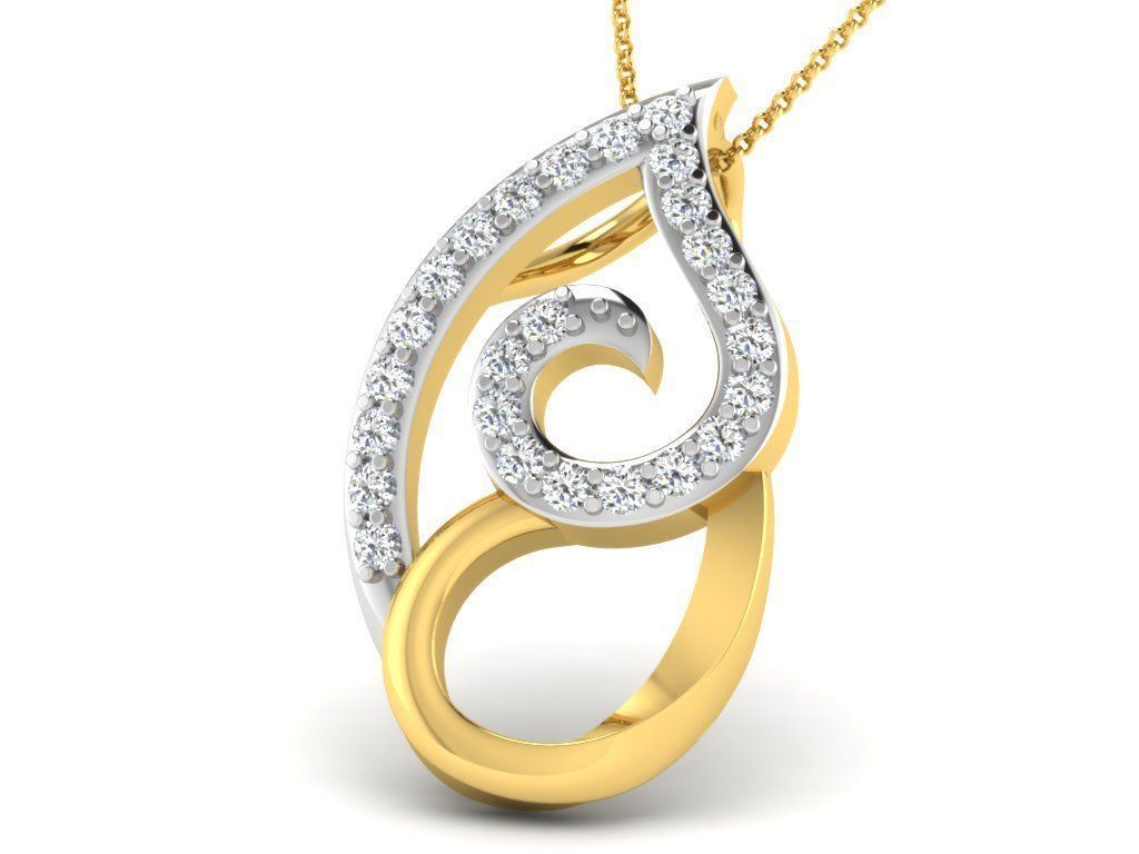 Women pendant 3dm render detail 3D print model_7