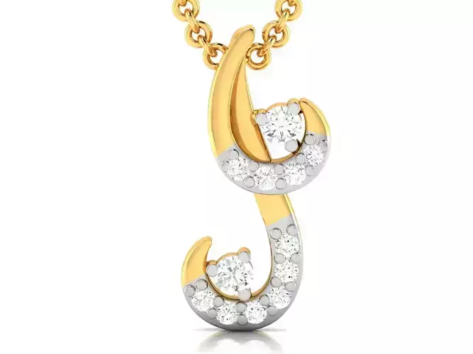 Women pendant 3dm render detail