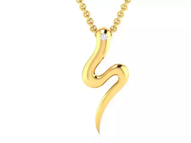 Women pendant 3dm render detail