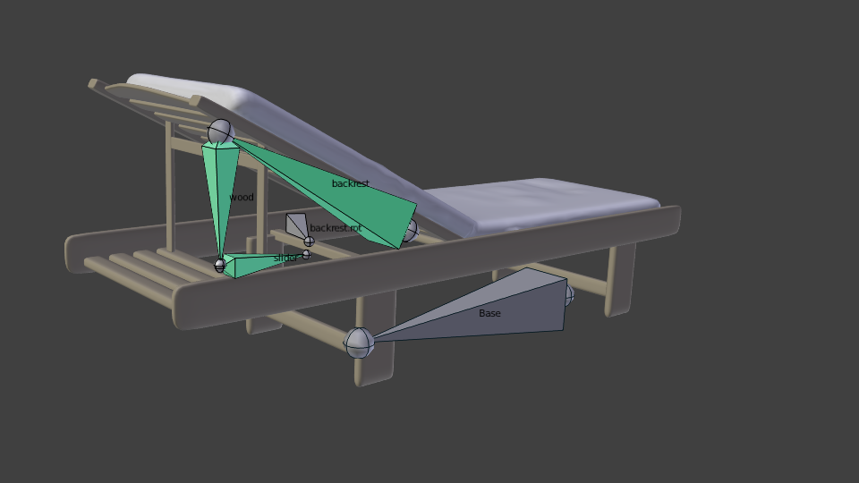 Beach chair 3D model_4