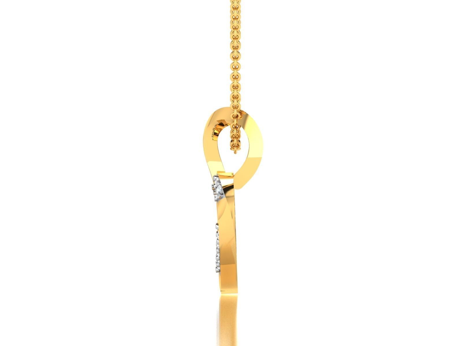 Women heart pendant 3dm render detail 3D print model_5