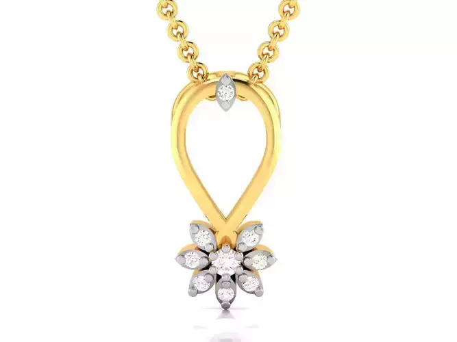 Women pendant 3dm render detail 3D print model