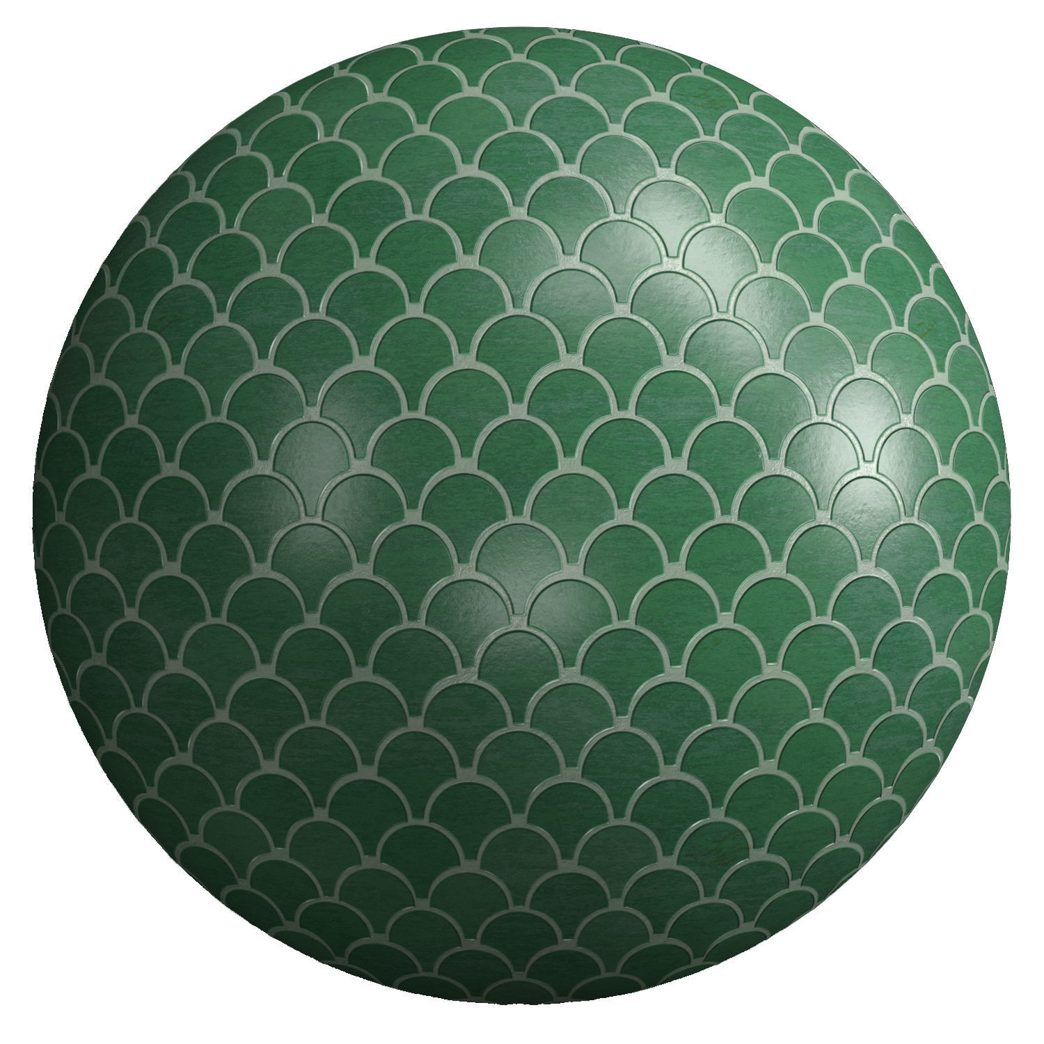 Materials 14- Fish scale tiles PBR 3D model_1