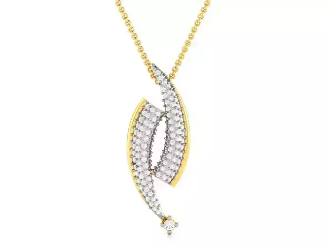 Women pendant 3dm render detail