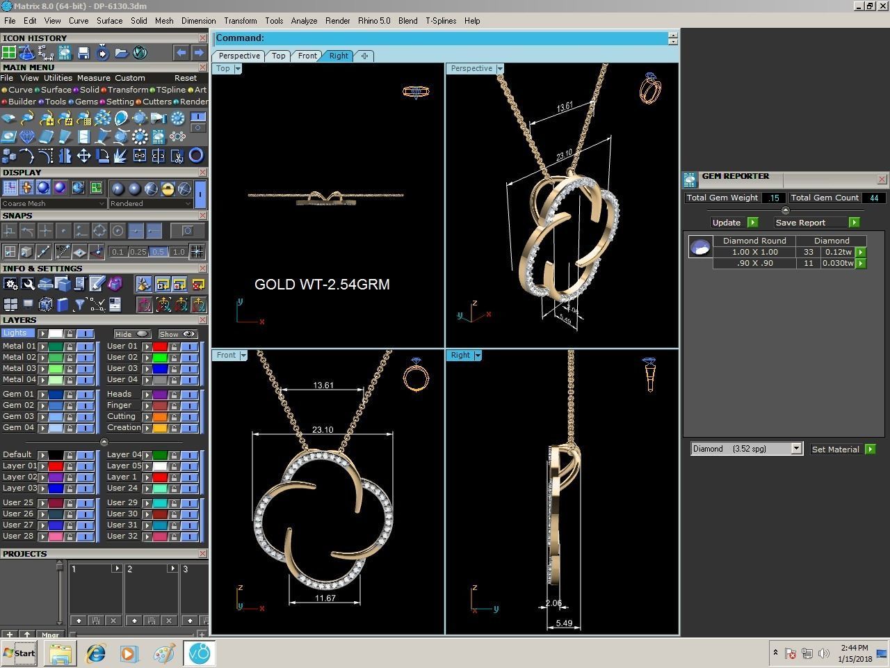 Women pendant 3dm render detail 3D print model_4
