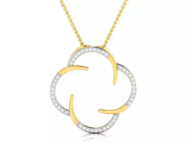 Women pendant 3dm render detail