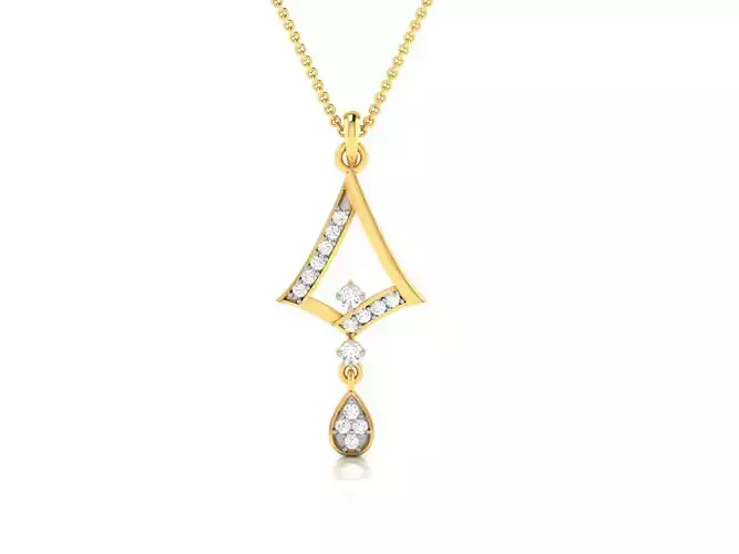 Women pendant 3dm render detail