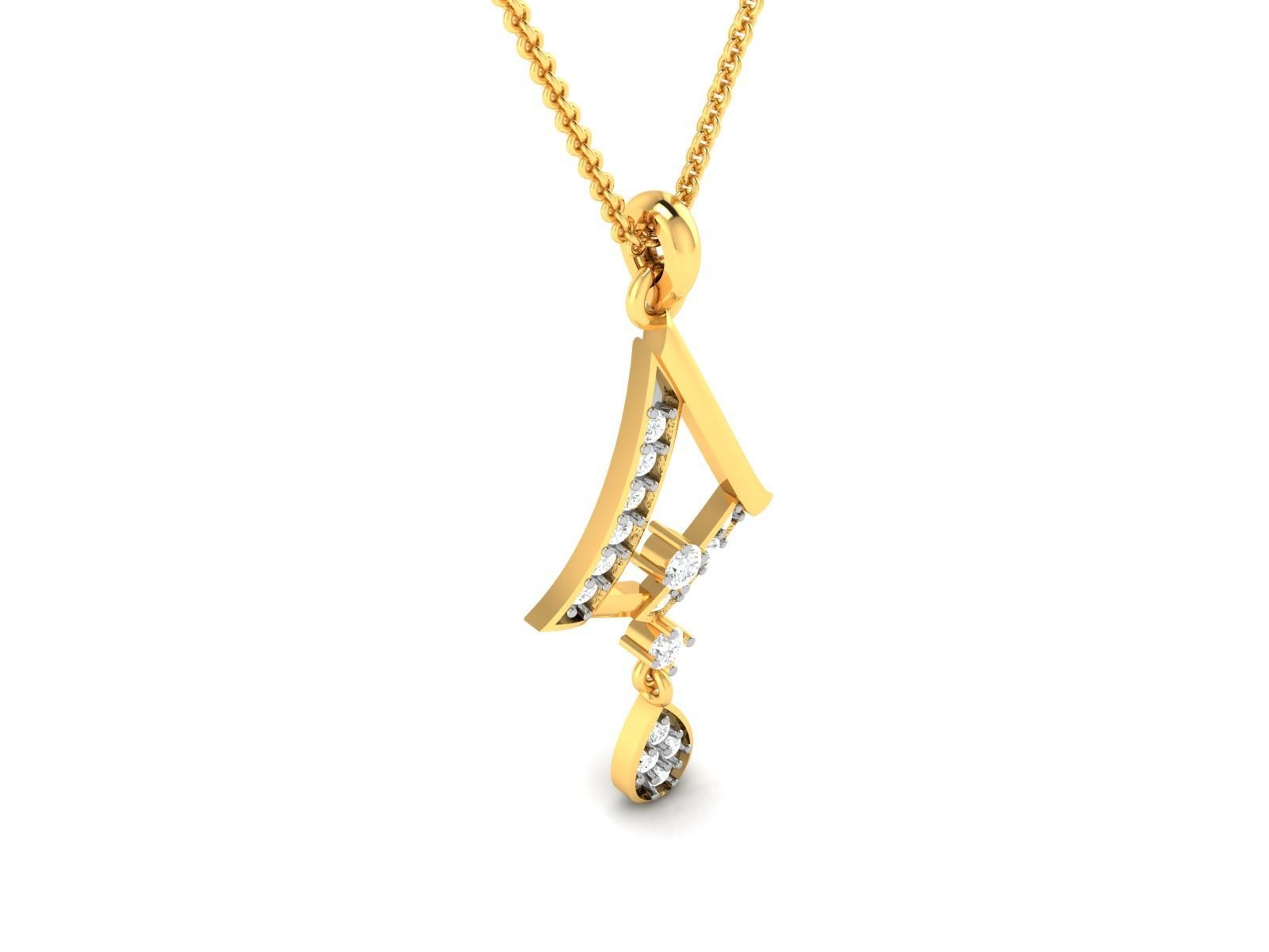 Women pendant 3dm render detail 3D print model_3