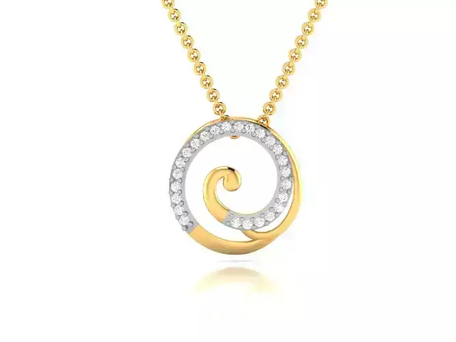 Women pendant 3dm render detail