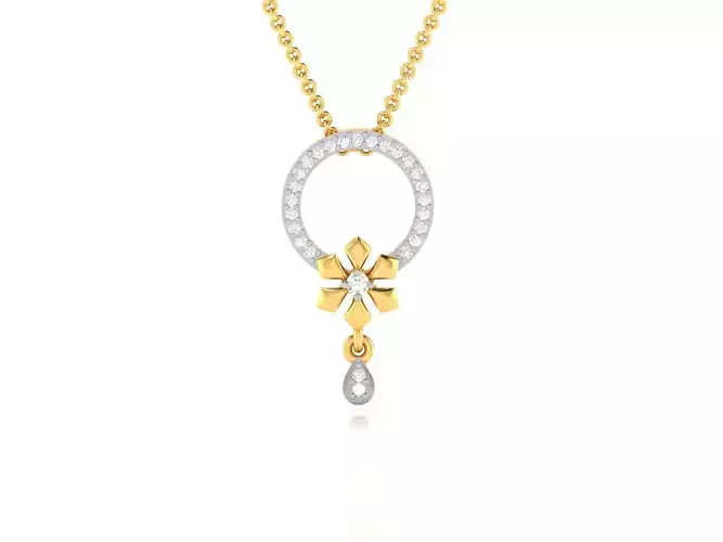 Women pendant 3dm render detail