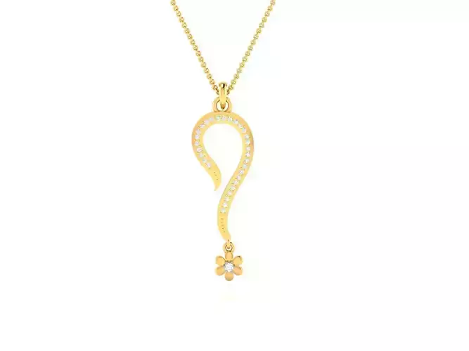 Women pendant 3dm render detail