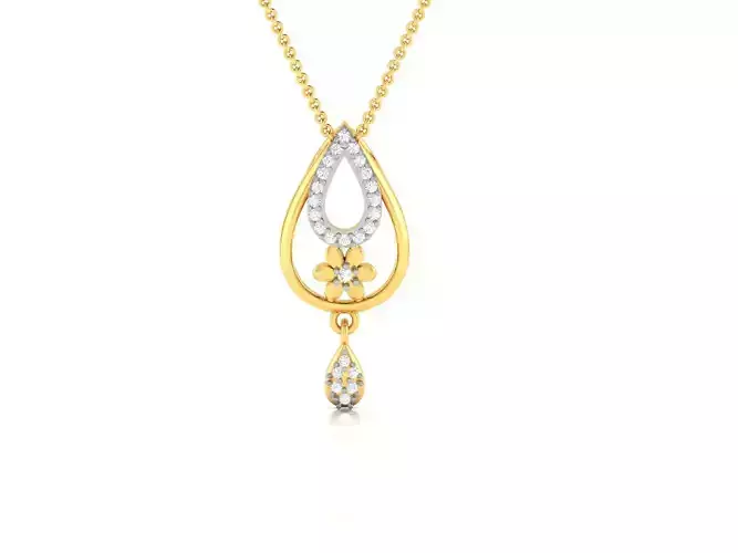 Women pendant 3dm render detail