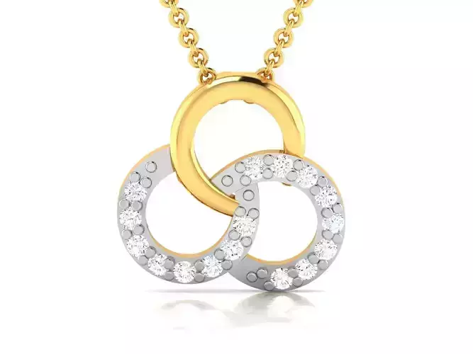 Women pendant 3dm render detail