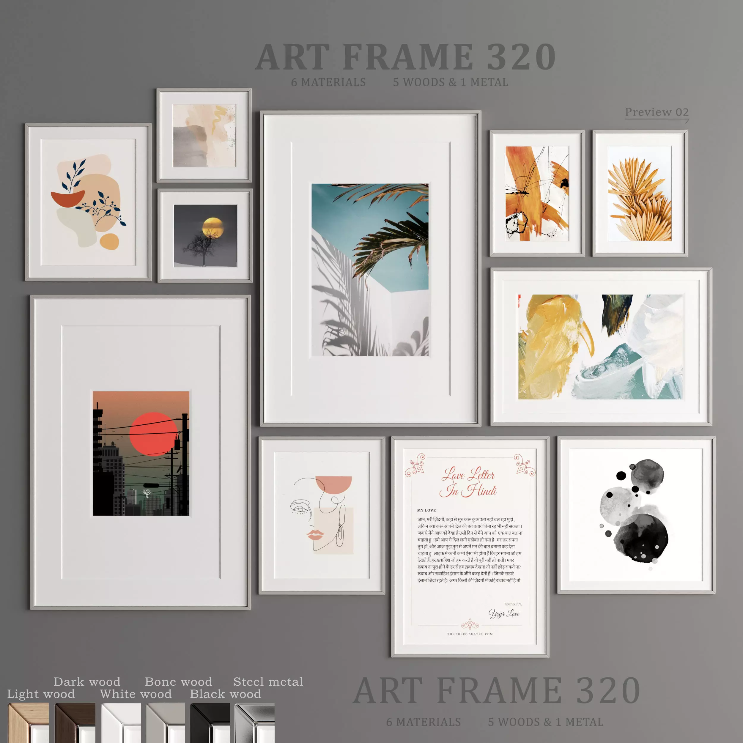Art Frame 320 Low-poly 3D model_0