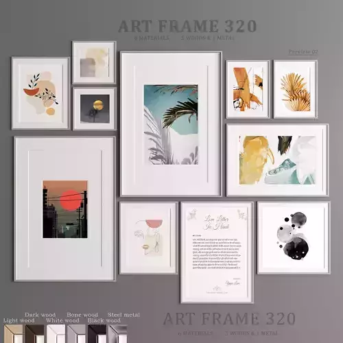 Art Frame 320 Low-poly 3D model