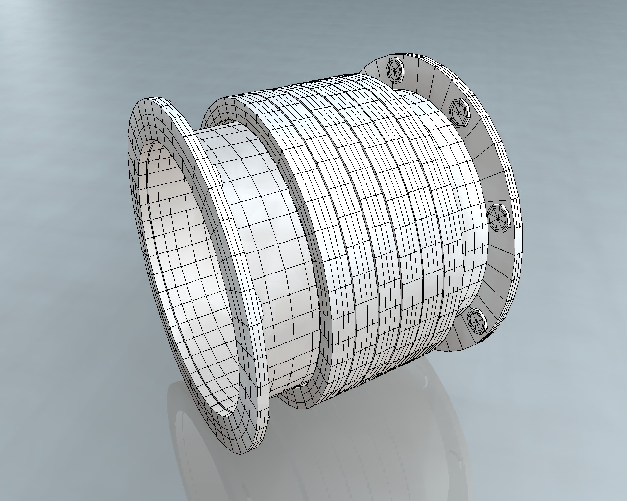 Rusted Pipe 12 3D model_1