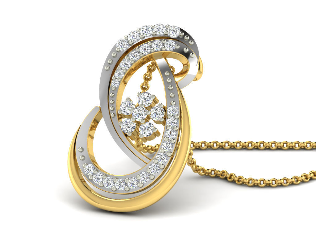 Women pendant 3dm render detail 3D print model_7