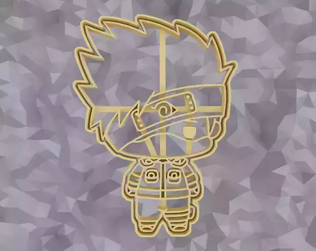 Kakashi Hatake Cookie Cutter  Kakashi Naruto Digital File STL