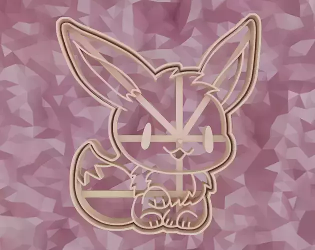 Eevee Cookie - Cutter  Eevee - Pokemon  Digital File STL 3D print model