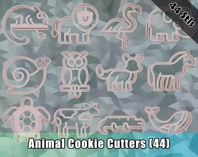 Set Pack Cookie Cutters - Animal Cutters - Birthday Cookie