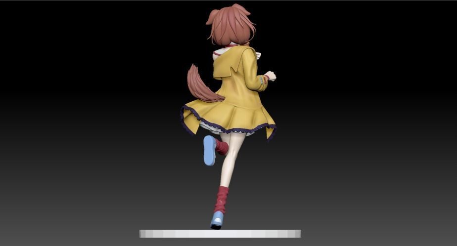 Hololive Korone Ch 3d printable model  3D print model_3