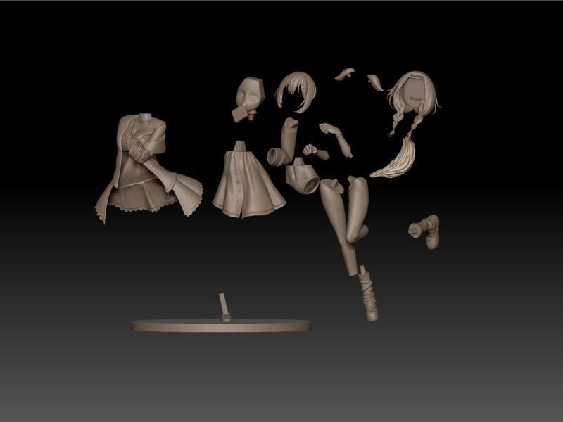Hololive Korone Ch 3d printable model  3D print model_9