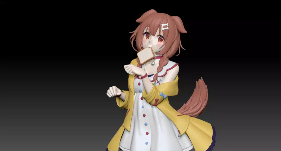 Hololive Korone Ch 3d printable model  3D print model_0