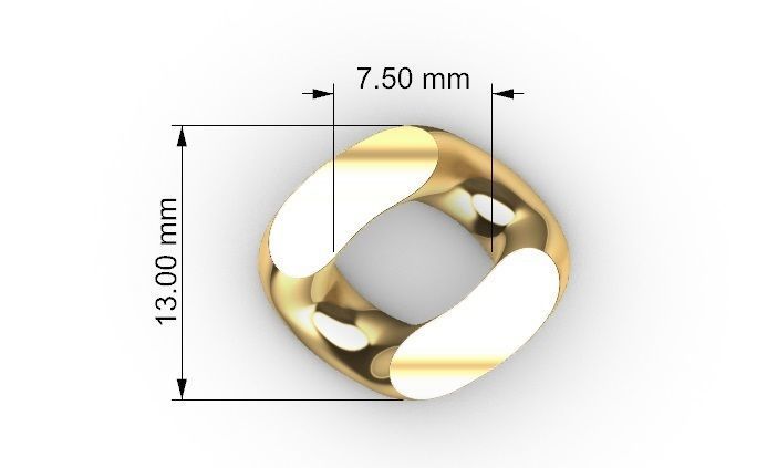 13 MM MIAMI CUBAN LINK CHAIN FOR BRACELET OR NECKLACE 3D print model_9