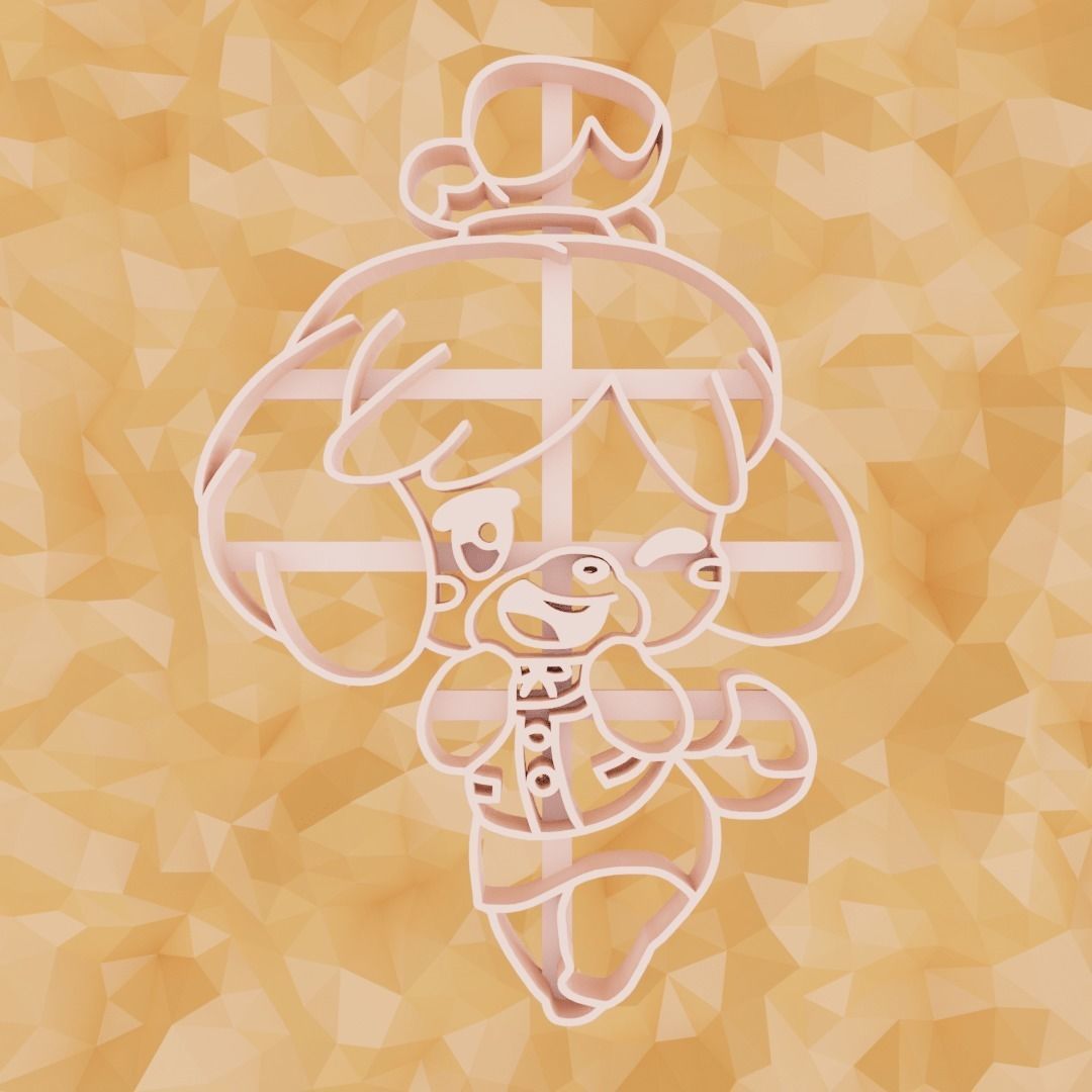 Isabelle Cookie Cutter - Isabelle Animal Crossing - Isabelle  3D print model_1