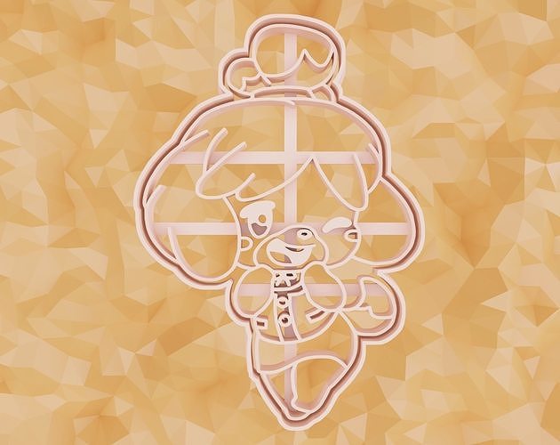 Isabelle Cookie Cutter - Isabelle Animal Crossing - Isabelle  3D print model
