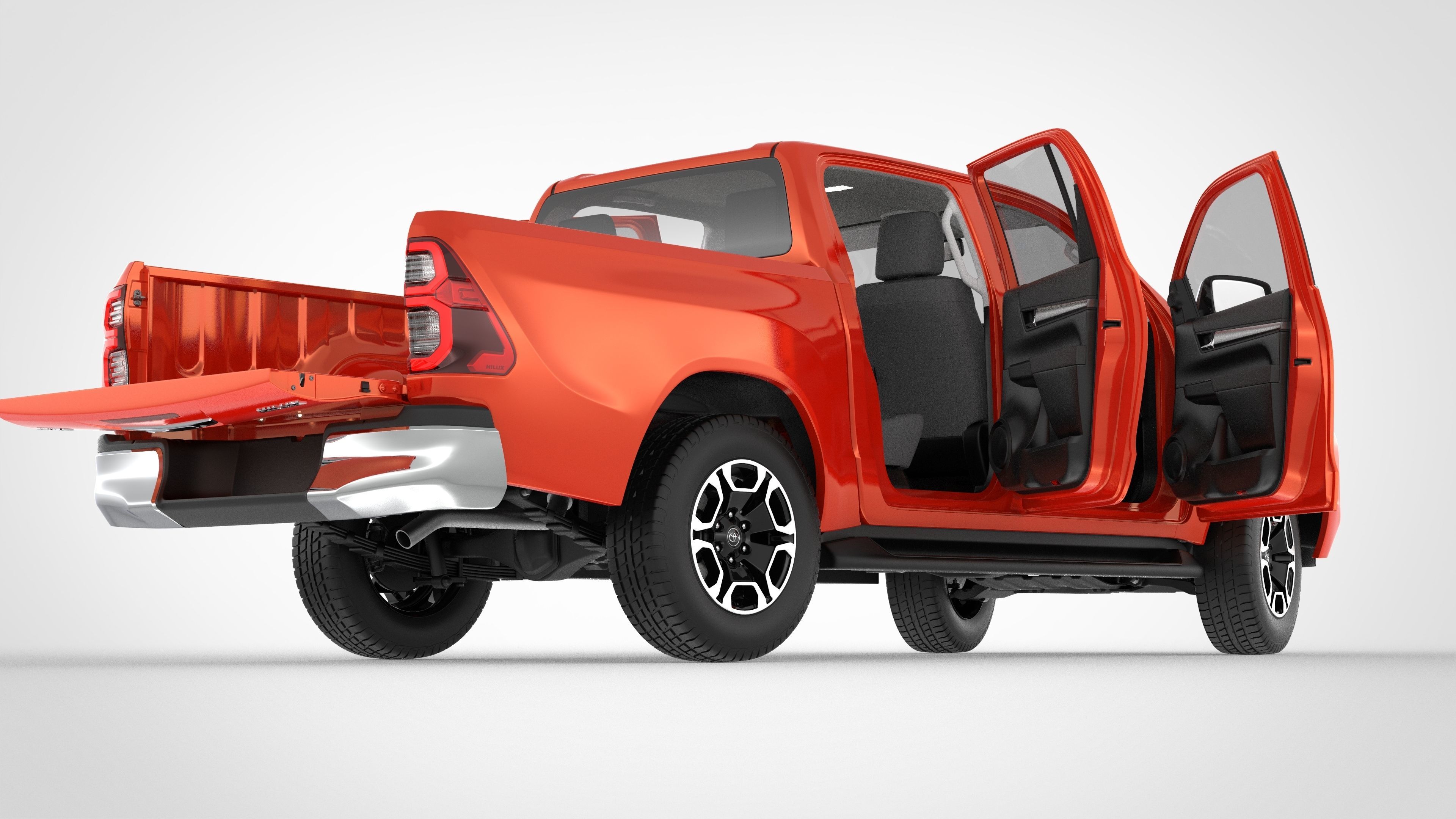Toyota Hilux Double Cab 4WD 2020 3D model_38