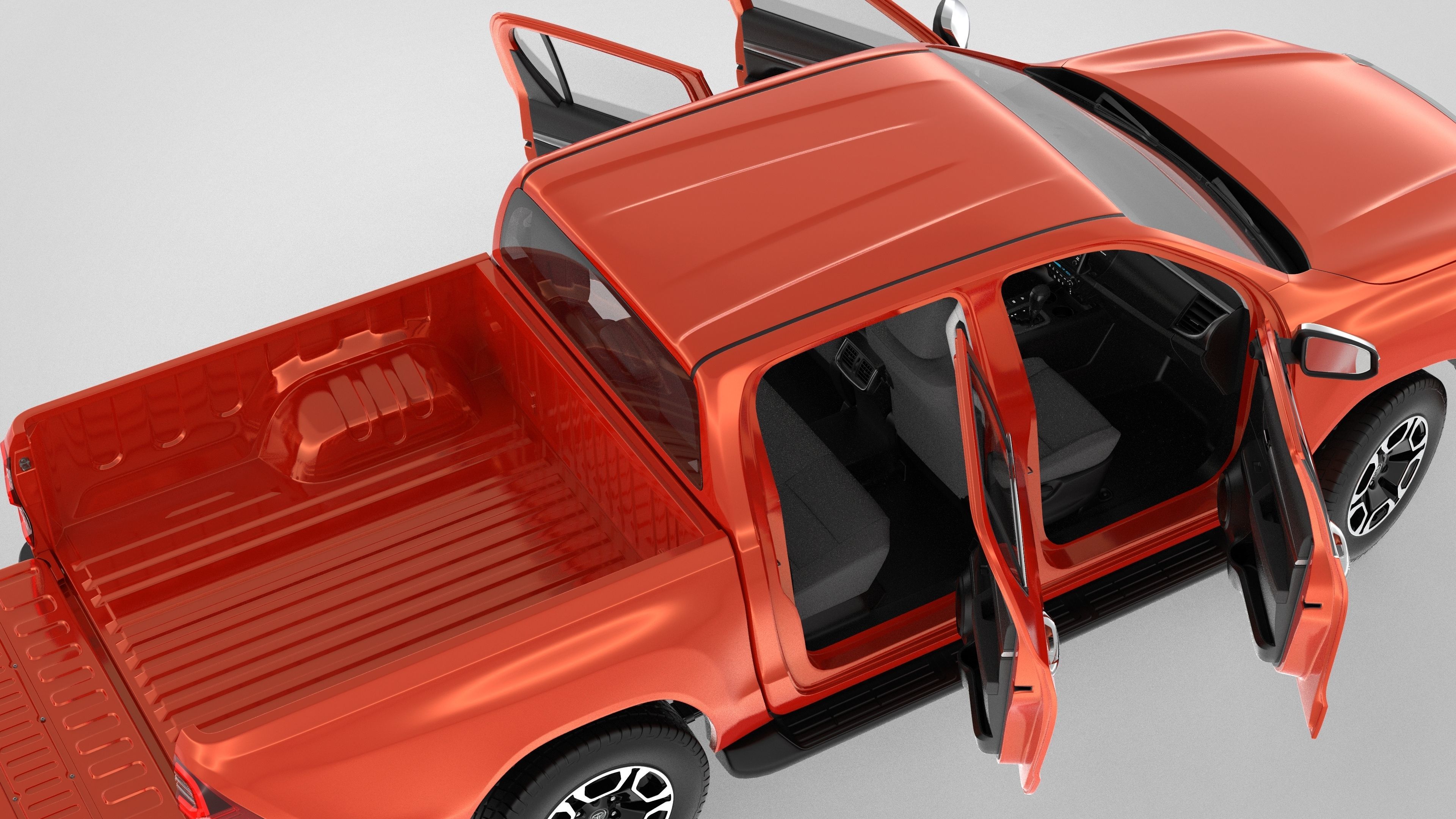 Toyota Hilux Double Cab 4WD 2020 3D model_41