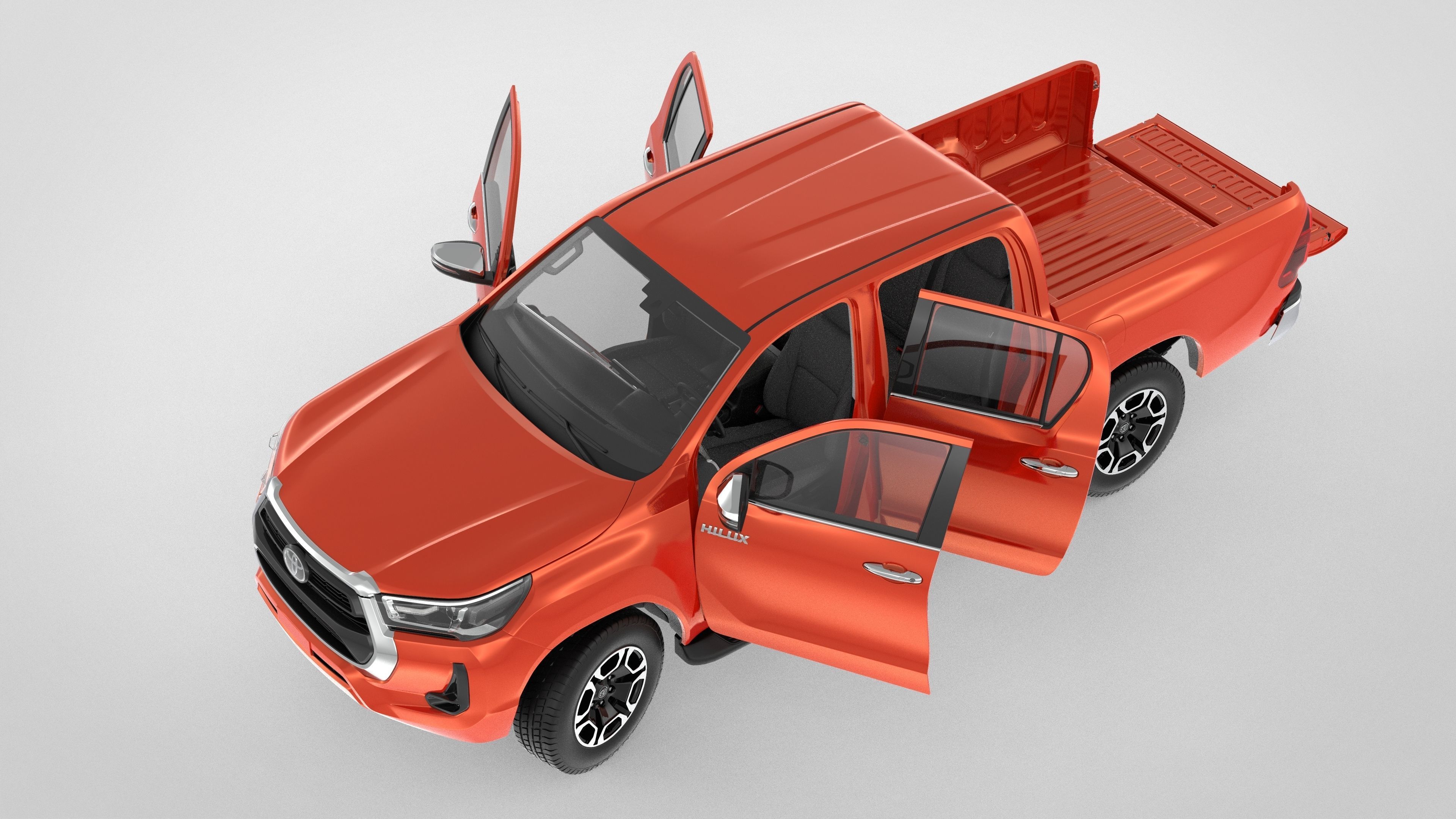 Toyota Hilux Double Cab 4WD 2020 3D model_13
